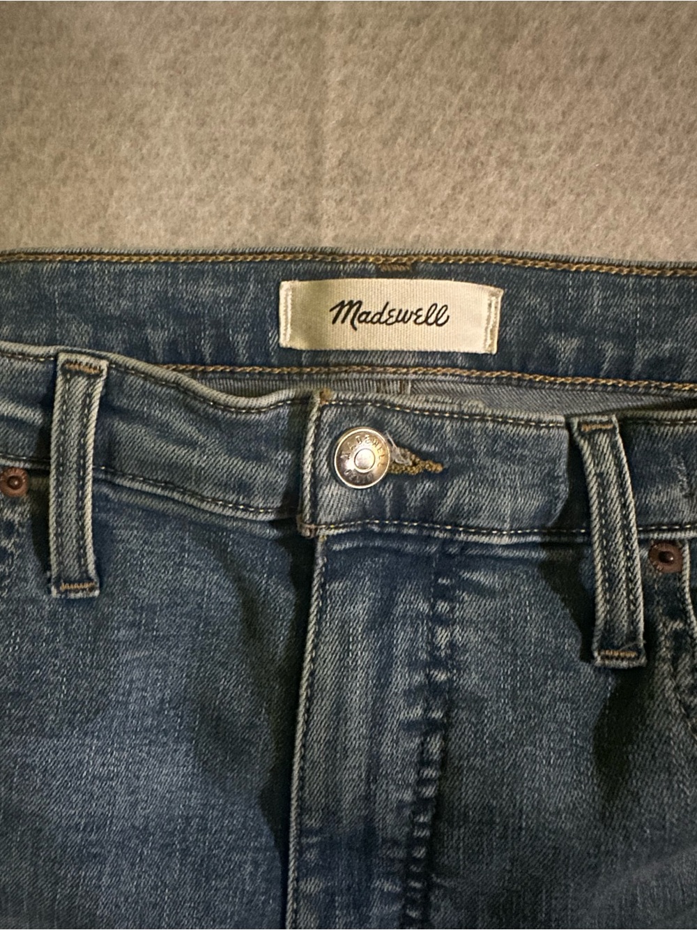 Madewell The Pencil Jean in Super Stretch Denim Size 31 NZ097 High Rise Slim